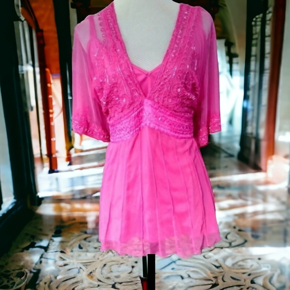 LANE BRYANT Fuschia pink 2 pc. 22/24 Like new. - Picture 6 of 9